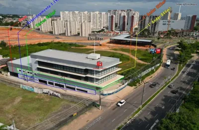 Prédio comercial para locação em manaus, ponta negra, 90 vagas