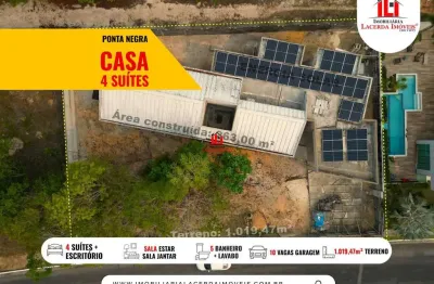 Casa em condomínio para venda em manaus, ponta negra, 4 dormitórios, 4 suítes, 5 banheiros, 4 vagas