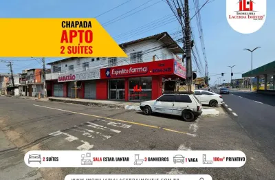 Apartamento para locação em manaus, chapada, 2 dormitórios, 2 suítes, 3 banheiros, 1 vaga