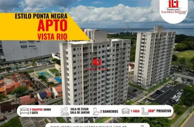Apartamento para venda em manaus, ponta negra, 2 dormitórios, 2 suítes, 1 banheiro, 1 vaga