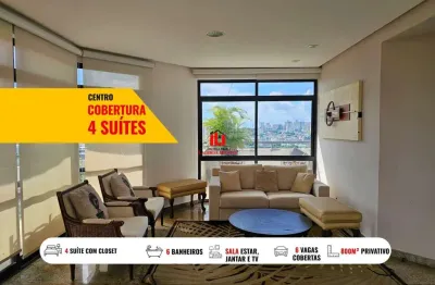Apartamento para venda em manaus, centro, 4 dormitórios, 4 suítes, 6 banheiros, 6 vagas