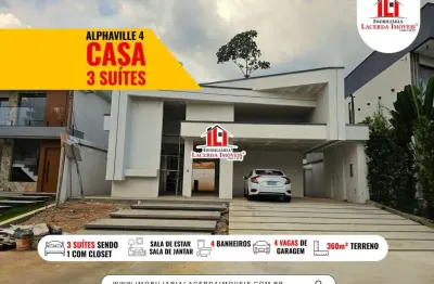 Casa em condomínio para venda em manaus, ponta negra, 3 dormitórios, 3 suítes, 4 banheiros, 4 vagas