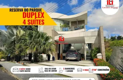 Casa em condomínio para venda em manaus, ponta negra, 4 dormitórios, 4 suítes, 5 banheiros, 4 vagas