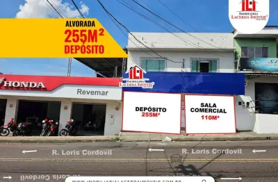 Sala comercial para locação em manaus, alvorada, 2 banheiros