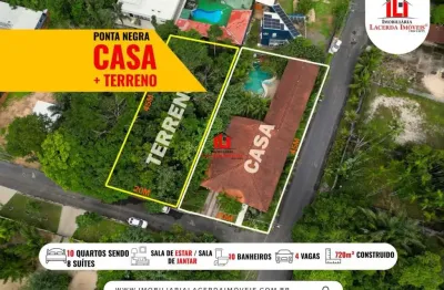 Casa em condomínio para venda em manaus, ponta negra, 10 dormitórios, 8 suítes, 10 banheiros, 4 vagas