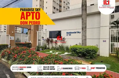 Apartamento para venda em manaus, dom pedro i, 3 dormitórios, 1 suíte, 3 banheiros, 1 vaga