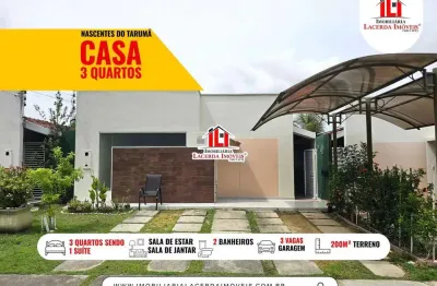 Casa em condomínio para venda em manaus, tarumã-açu, 3 dormitórios, 1 suíte, 2 banheiros, 3 vagas