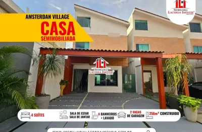 Casa em condomínio para locação em manaus, flores, 4 dormitórios, 4 suítes, 5 banheiros, 2 vagas