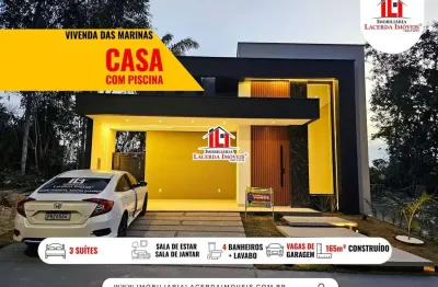 Casa em condomínio para venda em manaus, ponta negra, 3 dormitórios, 3 suítes, 4 banheiros, 4 vagas