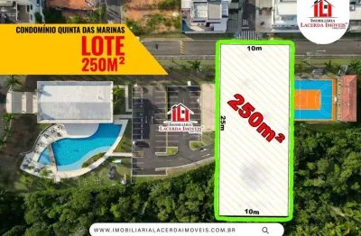 Quinta das Marinas, Lote 250m², limpo, plano, pronto para edificar, Financia