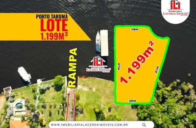 Porto Taruma, Lote 1.199m², Condominio com Rampa Embarque e Desembarque Rio, Tem Registro