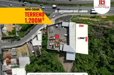 Terreno 20x60= 1.200m² na Av. Governador José Lindoso, Ideal para galpão, empresas