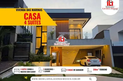 Vivenda das Marinas, CASA 4 SUÍTES, use FGTS, PISCINA, Condomínio com acesso Rio e Praia