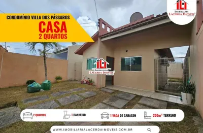 Residencial Villa dos Pássaros, Casa 2 quartos para locação, quintal, 200m² Terreno