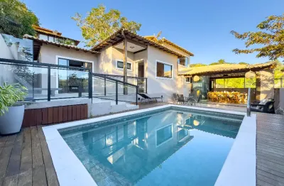 Vista mar - casa à venda com 6 suítes no canto esquerdo de geribá