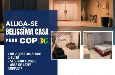 Casa para alugar cop 30 mobiliada para 6 pessoas ,com café da manhã , com 2 quartos 1 suíte em ananindeua, centro condomínio clube ville frança