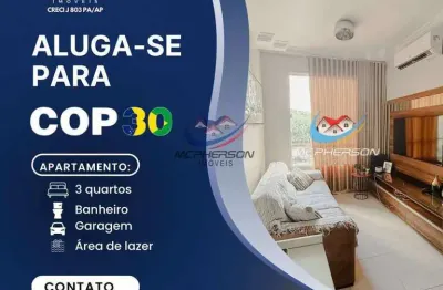Apartamento para alugar para cop 30 no condomínio planetarium jupiter , com 2 quartos sendo 1 suíte, em belém, mangueirão
