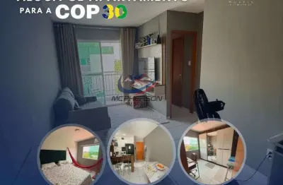 Apartamento mobiliado para alugar cop30, com 2 quartos sendo 1 suíte em belém