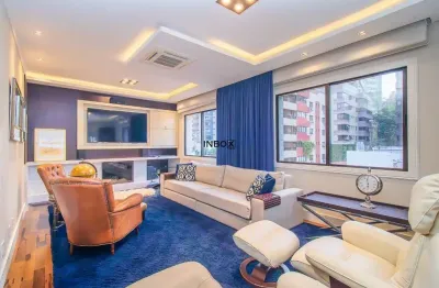 Inbox cia imobiliária vende ótimo apartamento mobiliado de 222,00m², bairro bela vista em porto alegre.