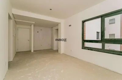 Apartamento de 02 dormitórios, sendo 01 suíte, churrasqueira, cozinha americana, 02 banheiros, 01 vaga de garagem.