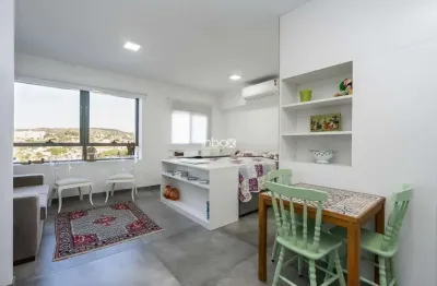 Charmoso loft com 1 dormitório para locacao e venda, 38 m² - chácara das pedras - porto alegre/rs