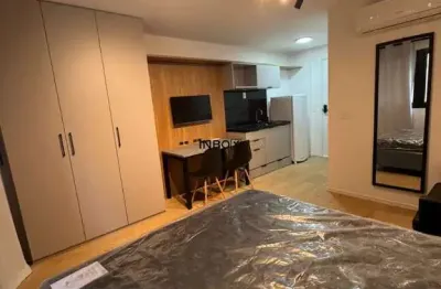 Apto studio 25,20m2 mobiliado com 1 vaga, boa vista em porto alegre.