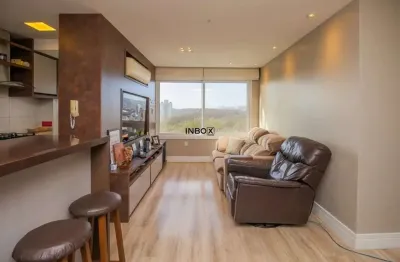 Apartamento de 2 dormitórios com suíte, mobiliado , 1 vaga e vista panorâmica
