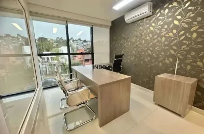 Sala comercial 100% mobiliada no chácara das pedras