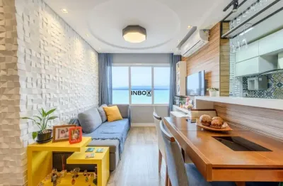 Apartamento semimobiliado de 55m² com 2 dormitórios, suíte e 1 vaga