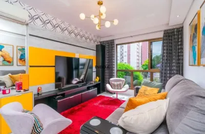 Impecável apartamento de 73m², 2 dormitórios, suíte e 2 vagas