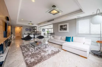 Apartamento de luxo, mobiliado, com 201m² de área privativa, de 3 dormitórios, 3 suítes, 4 vagas