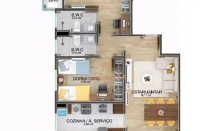 Apartamento Residencial à venda, Jardim São Dimas, São José dos Campos - AP0974.