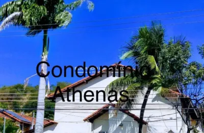 Casa duplex, 2 quartos, condomínio athenas, rio da prata, financia