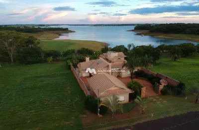 Rancho com 4 dormitórios à venda, 400 m² por r$ 2.800.000,00 - condomínio baia de santa monica - fronteira/mg