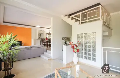 Casa em condomínio fechado com 3 quartos à venda na rua tasso magalhães, 453, jardim sorirama (sousas), campinas, 300 m2 por r$ 1.050.000