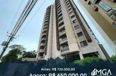 Apartamento com 3 dormitórios à venda por r$ 650.000,00 - edifício flamingo - foz do iguaçu/pr