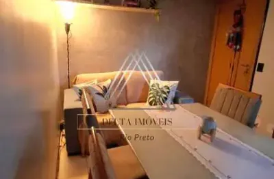 Apartamento mobiliado à venda no jardins rio preto: 2 quartos, 2 salas, 1 banheiro, 1 vaga de garagem, 46,00 m². confira já!
