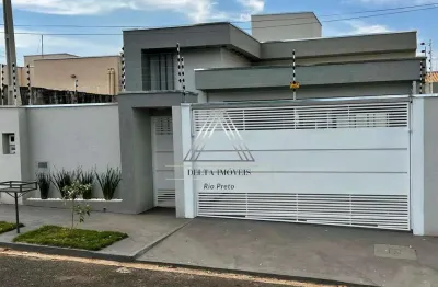 Casa à venda em são josé do rio preto-sp, parque residencial j. macedo: 3 quartos, 1 suíte, 2 salas, 3 banheiros, 2 vagas, 125m².