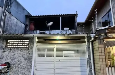 Sobrado para locação em caraguatatuba, praia das palmeiras, 2 dormitórios, 1 suíte, 2 banheiros, 1 vaga