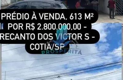 Oportunidade imperdível para investidores prédio comercial/residencial à venda no recanto dos vitor's, cotia