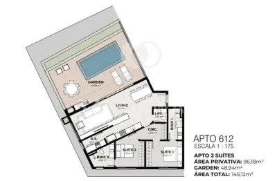 Apartamento para Venda em Florianópolis, Jurerê, 2 dormitórios