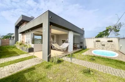 Casa para temporada em guaratuba, balneário eliane, 3 dormitórios, 1 suíte, 1 banheiro, 2 vagas