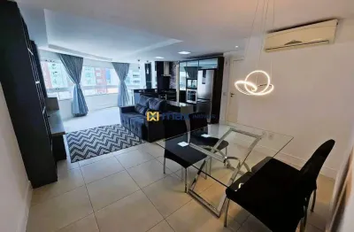 Amplo apartamento semi mobiliado com 2 suítes, centro, balneário camboriú