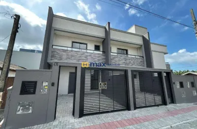 Venda: sobrado geminado 105m² 1 suíte + 2 dormitórios, gravatá, navegantes