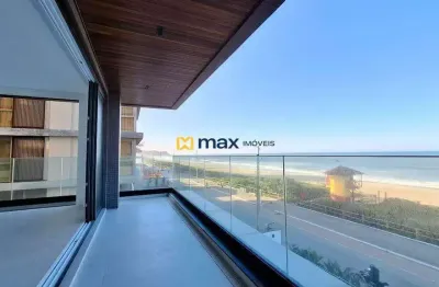 Apartamento frente mar com 4 suítes, praia brava, itajaí