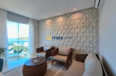 Excelente apartamento amplo, semi mobiliado com 5 suítes, vista mar, à venda no bairro cabeçudas em itajaí