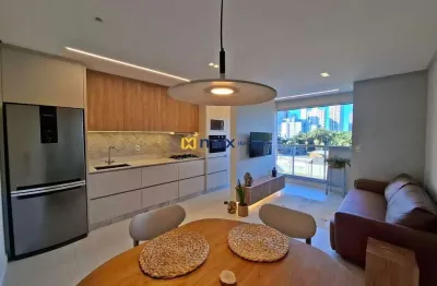 Apartamento mobiliado com 2 dormitórios (1 suíte), praia brava, itajaí.