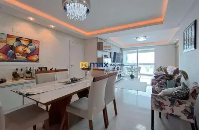 Excelente apartamento semi mobiliado com linda vista para o mar, 3 quartos (1 suíte) à venda no bairro fazenda em itajaí