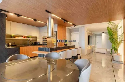 Amplo apartamento finamente mobiliado com 3 suítes e vista mar à venda no bairro fazenda em itajaí