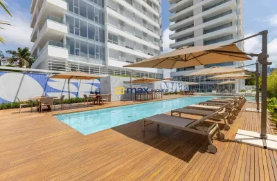 Cobertura alto padrão com linda vista para o mar à venda, 4 suítes, praia brava, itajaí